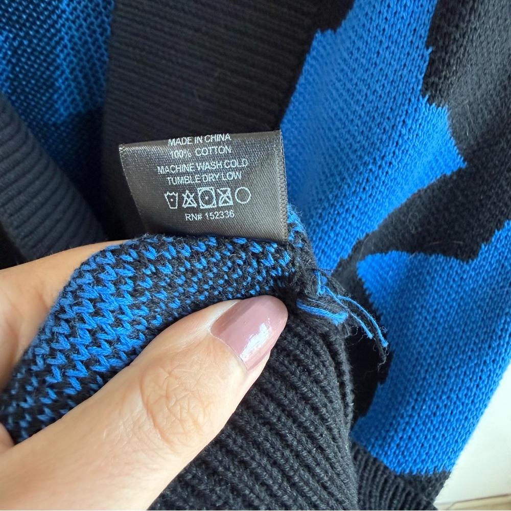 Keiser Clark Protostar Blue Star Knit Cardigan size Medium - Picture 9 of 9